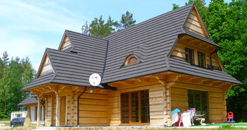 GERARD Shake Charcoal Wooden house references from Poland
